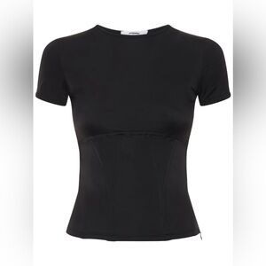 Miaou Romy Tee Black Size Small NWT